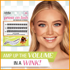 Ardell Winks crisscross volume design adds a feathered effect.