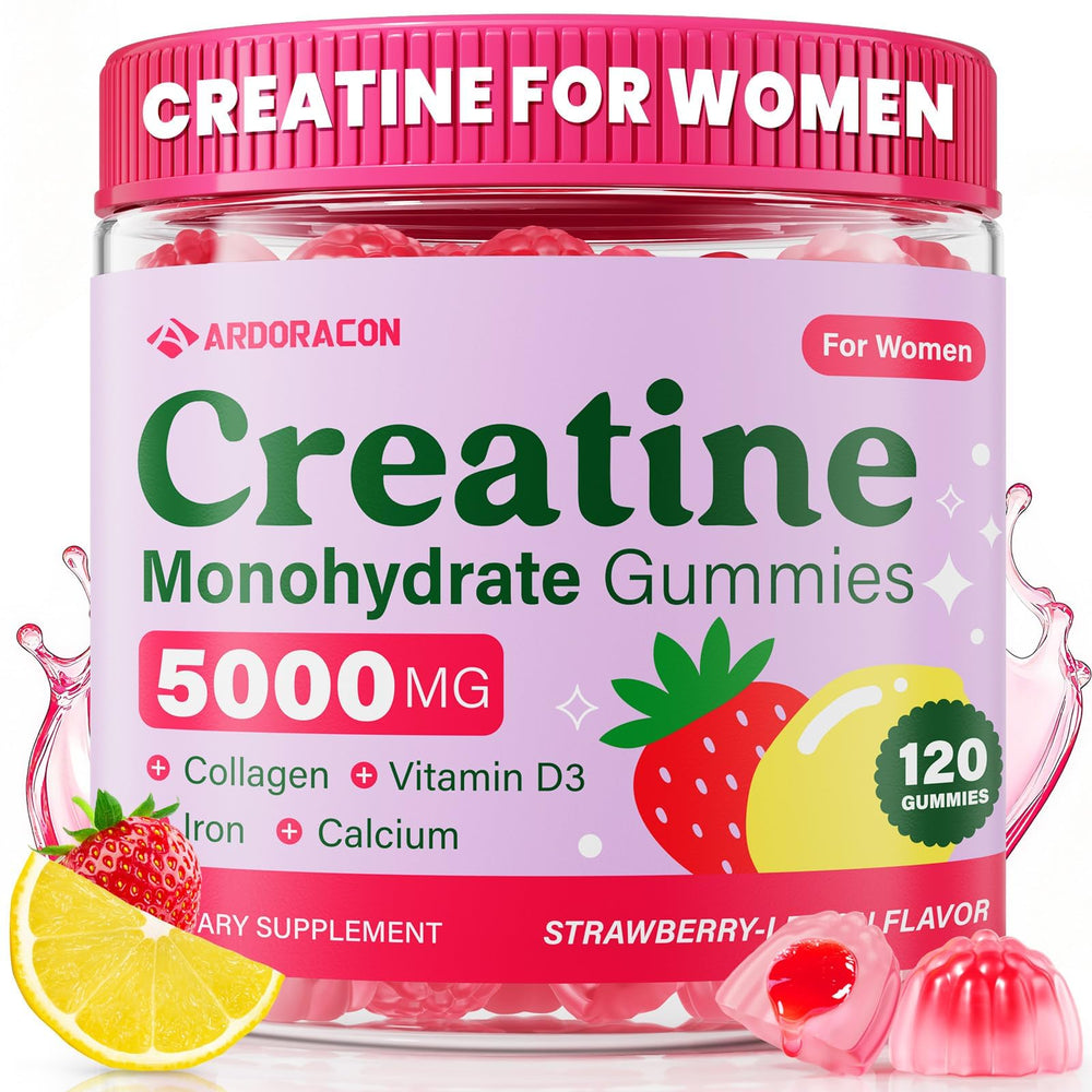 ARDORACON Creatine for Women bottle with convenient post-workout support.