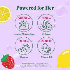 ARDORACON Creatine for Women gummies closeup highlighting flavor and texture for recovery.