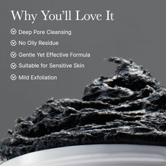 ARENCIA Black Tea Rice Mochi Cleanser foaming action demonstrates effective pore care.