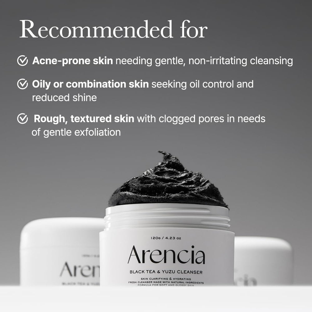ARENCIA Hypoallergenic test seal indicates suitability for sensitive skin.