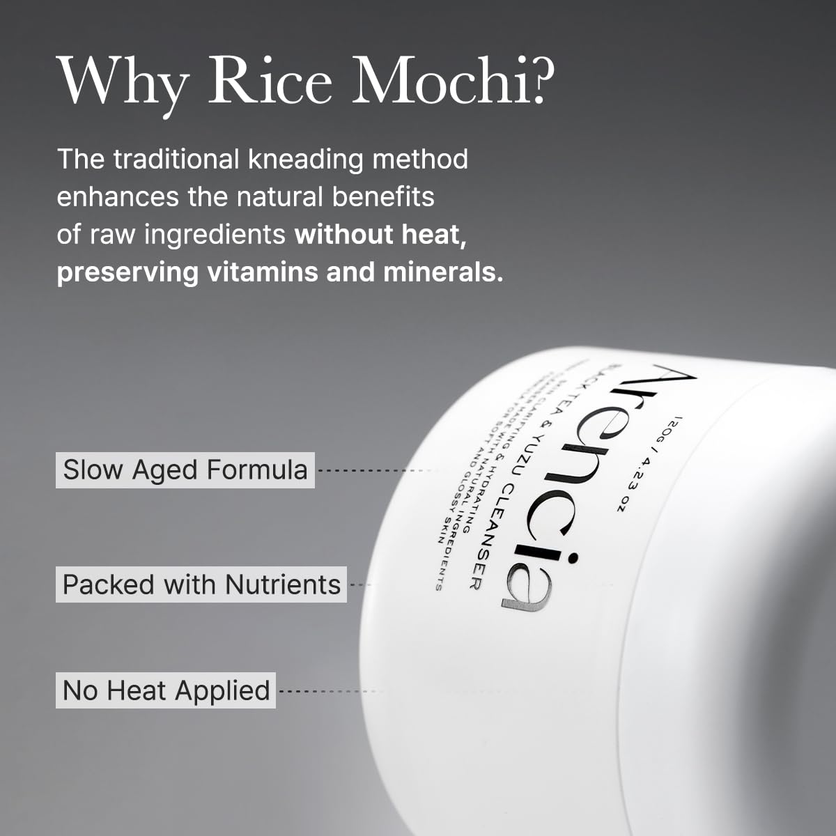 ARENCIA 120g jar close-up emphasizes compact everyday cleanser.