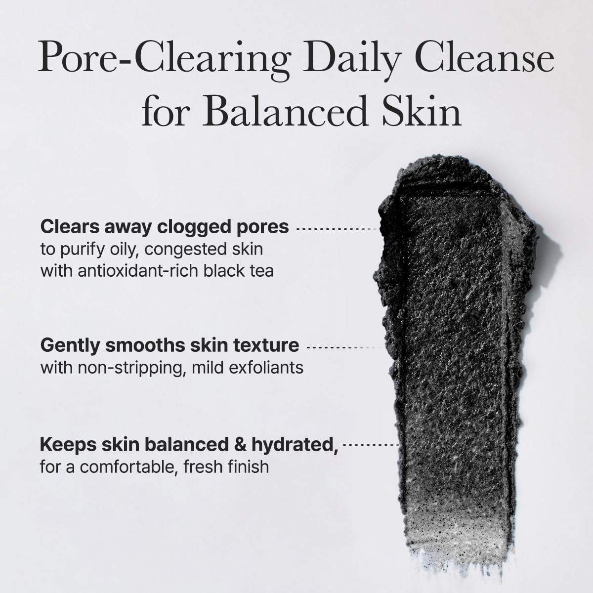 ARENCIA Cleanser bottle highlights 34 natural extracts for moisture barrier support.