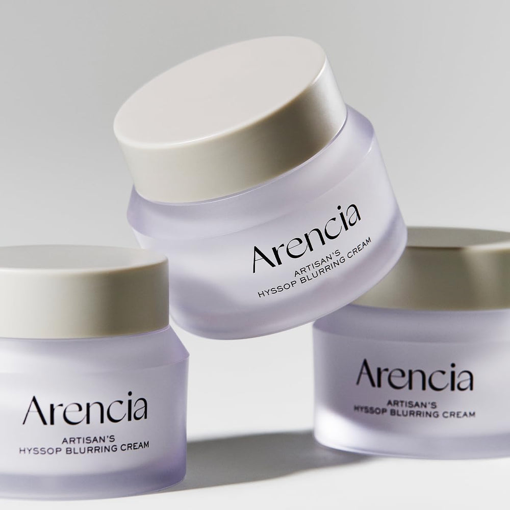 ARENCIA Hyssop Blurring Cream glow on skin after use.