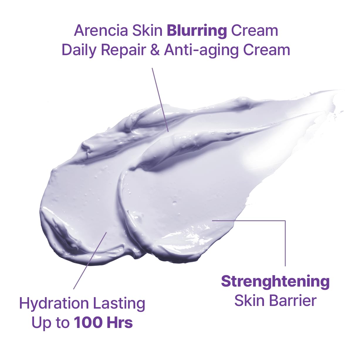 ARENCIA Hyssop Blurring Cream packaging highlights premium Korean skincare for daily use.