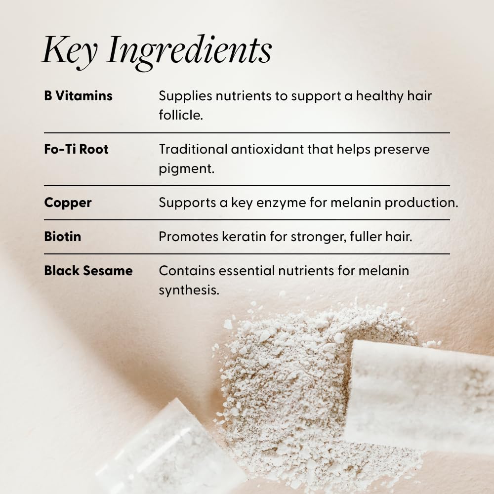 Arey Not Today label highlighting biotin and vitamins for hair health.
