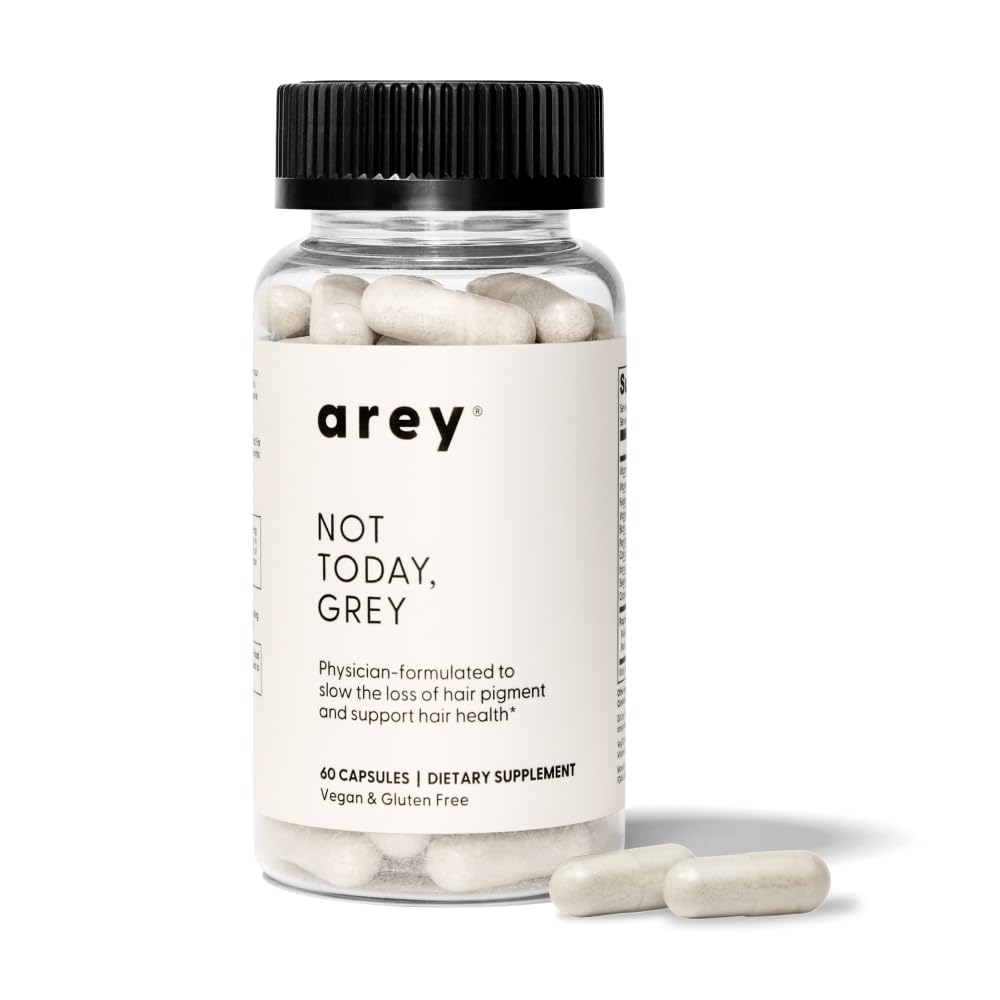 Arey Not Today bottle with daily hair supplement capsules for hair vitality.