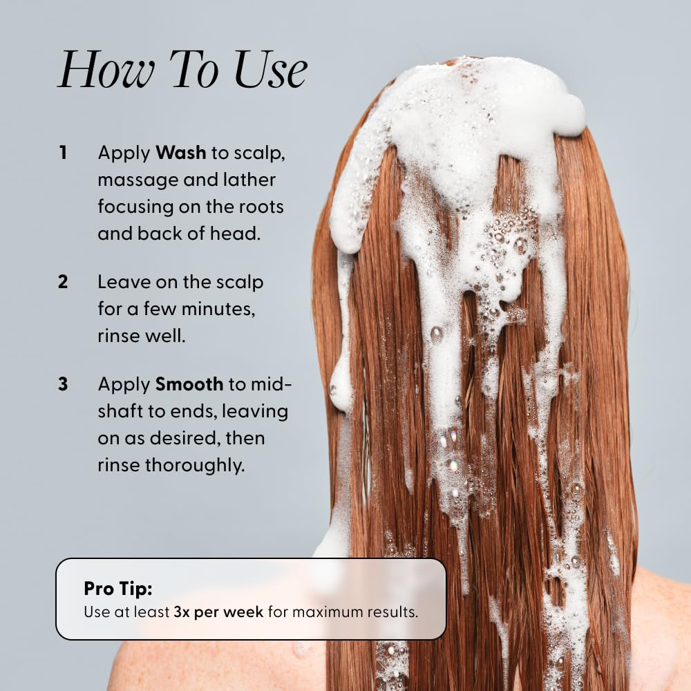 Before-after graphic illustrating potential density and shine with Arey Shower Duo.