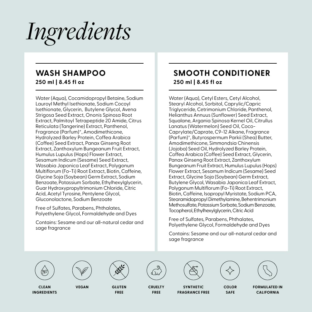 Scent of cedar and sage associated with Arey Shower Duo.