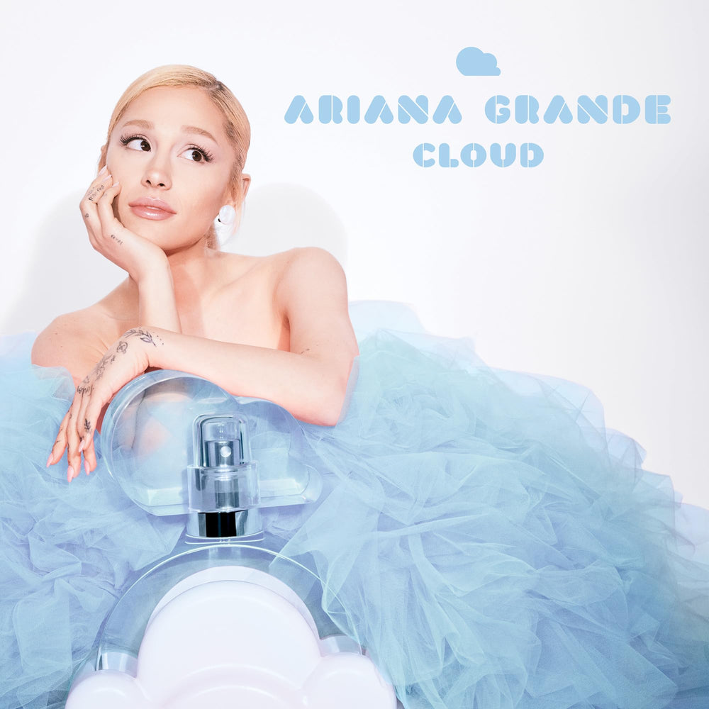 Ariana Grande Cloud fragrance notes highlight lavender, pear, and vanilla cream for a cozy mood