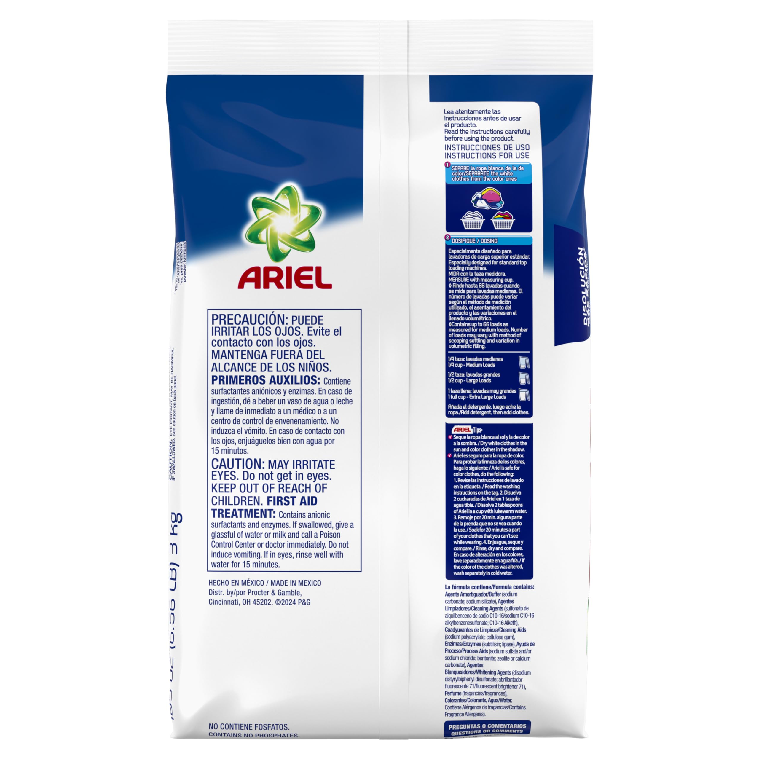 ARIEL Ultra Oxi Powder top-load washer ready to deliver reliable clean.