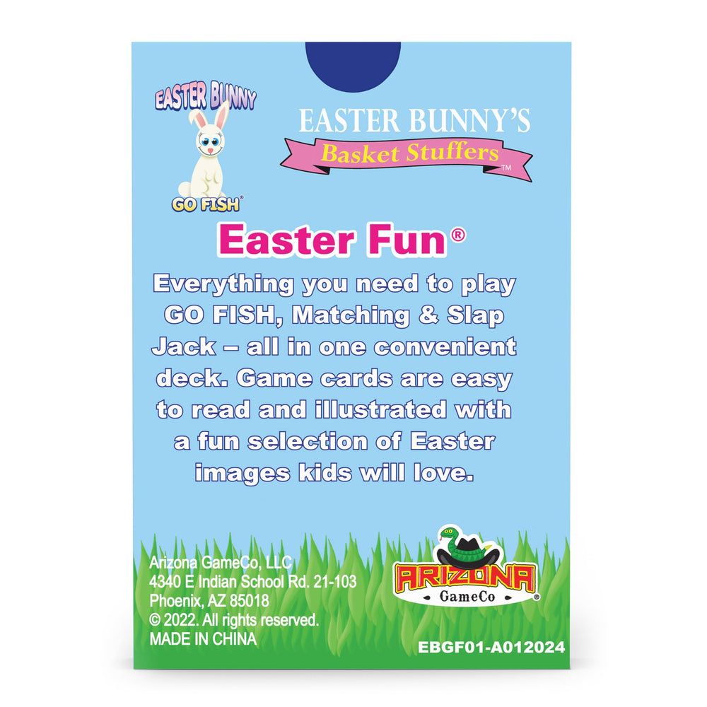 Arizona GameCo Easter Bunny Go Fish travel pack for on-the-go fun