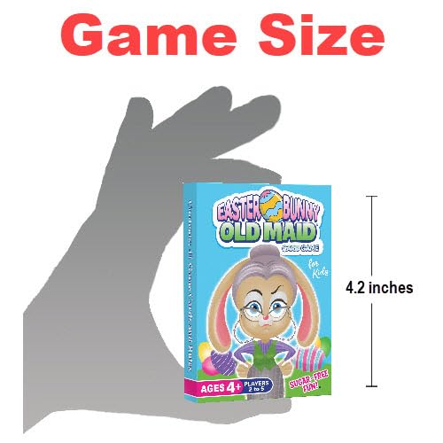 Simple rules shown on the Arizona GameCo Easter Bunny Old Maid card deck
