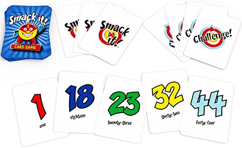 Arizona GameCo Smack It! cards in play promote quick thinking and fast reflexes.