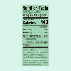 Close-up of Arizona Green Tea label highlighting honey and ginseng.