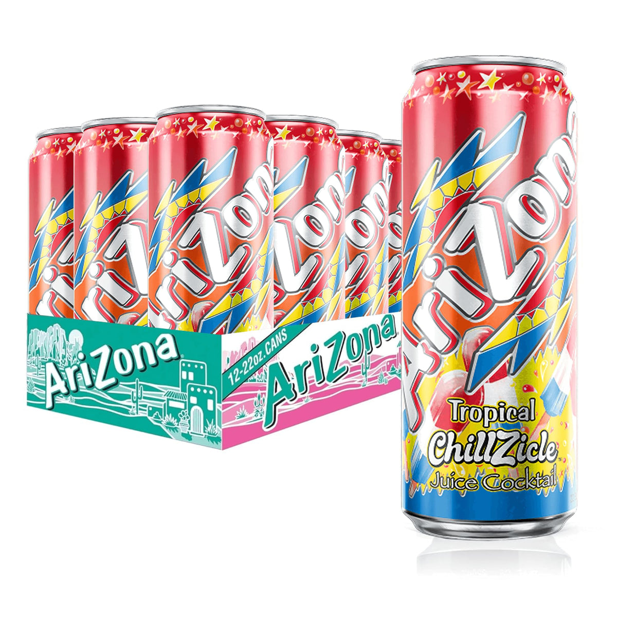 Arizona Tropical ChillZicle bottle pour with tropical aroma and citrus notes.