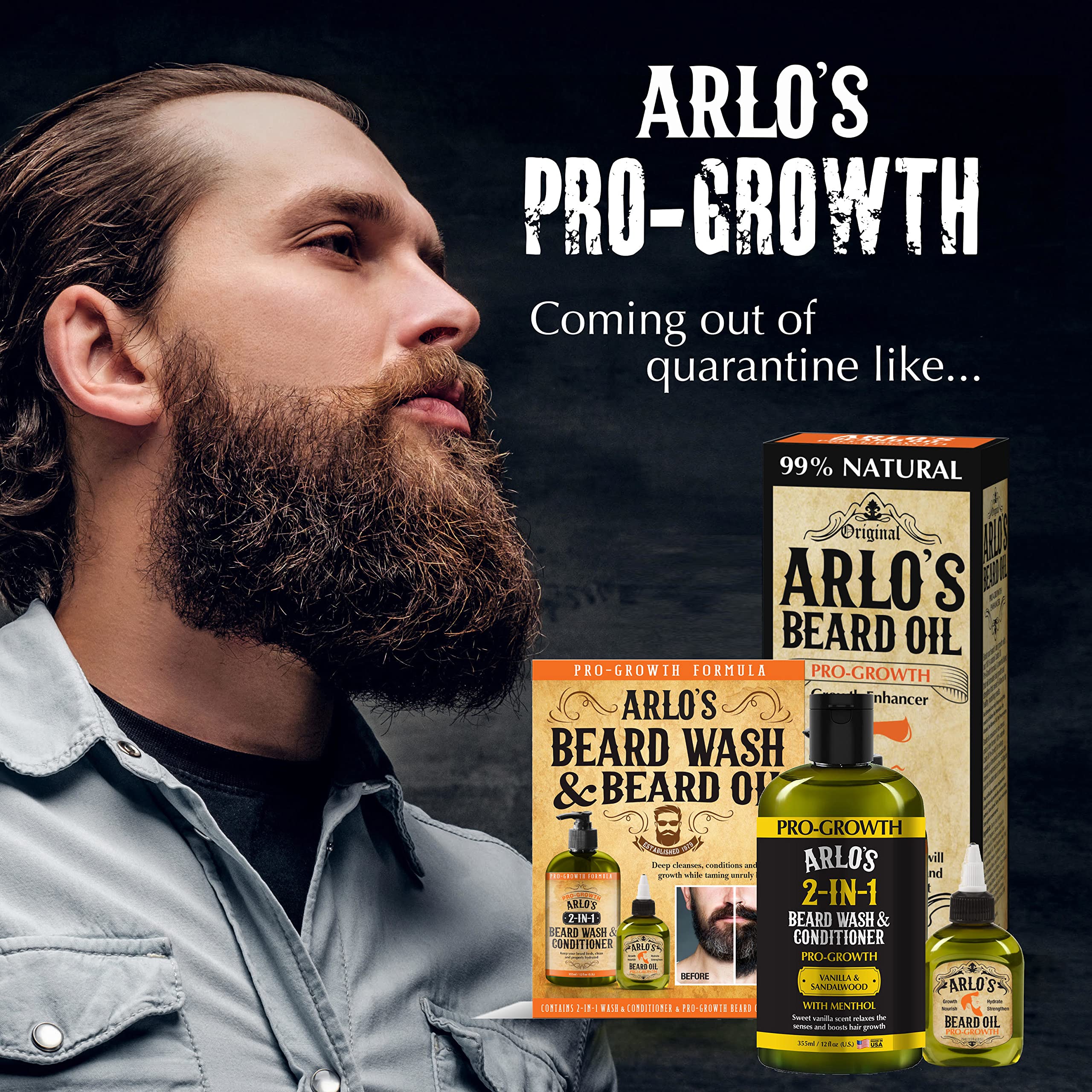 Arlo's Pro-Growth packaging shows USA-made quality and craftsmanship.