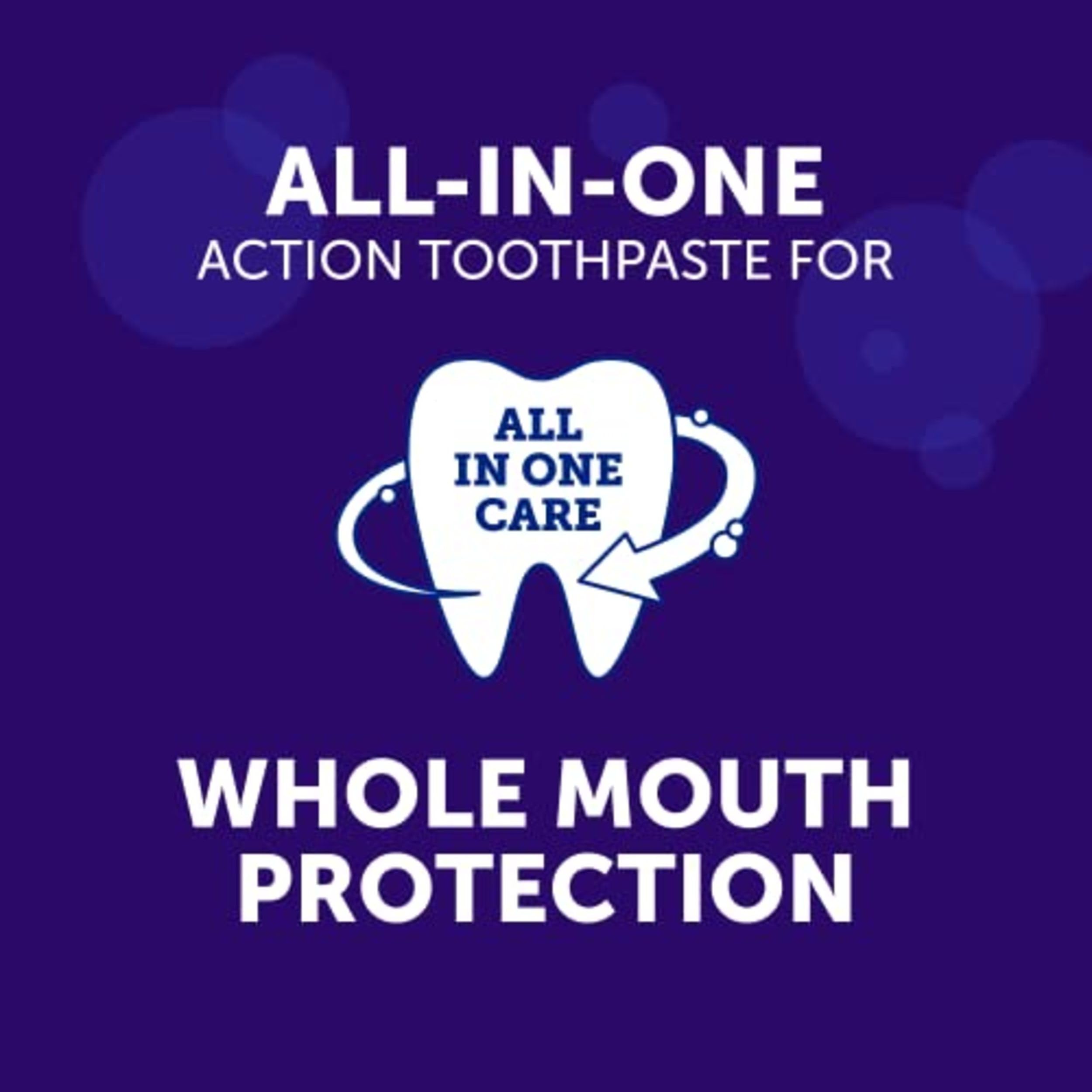 Enamel-protection graphic from Arm & Hammer Complete Care toothpaste.