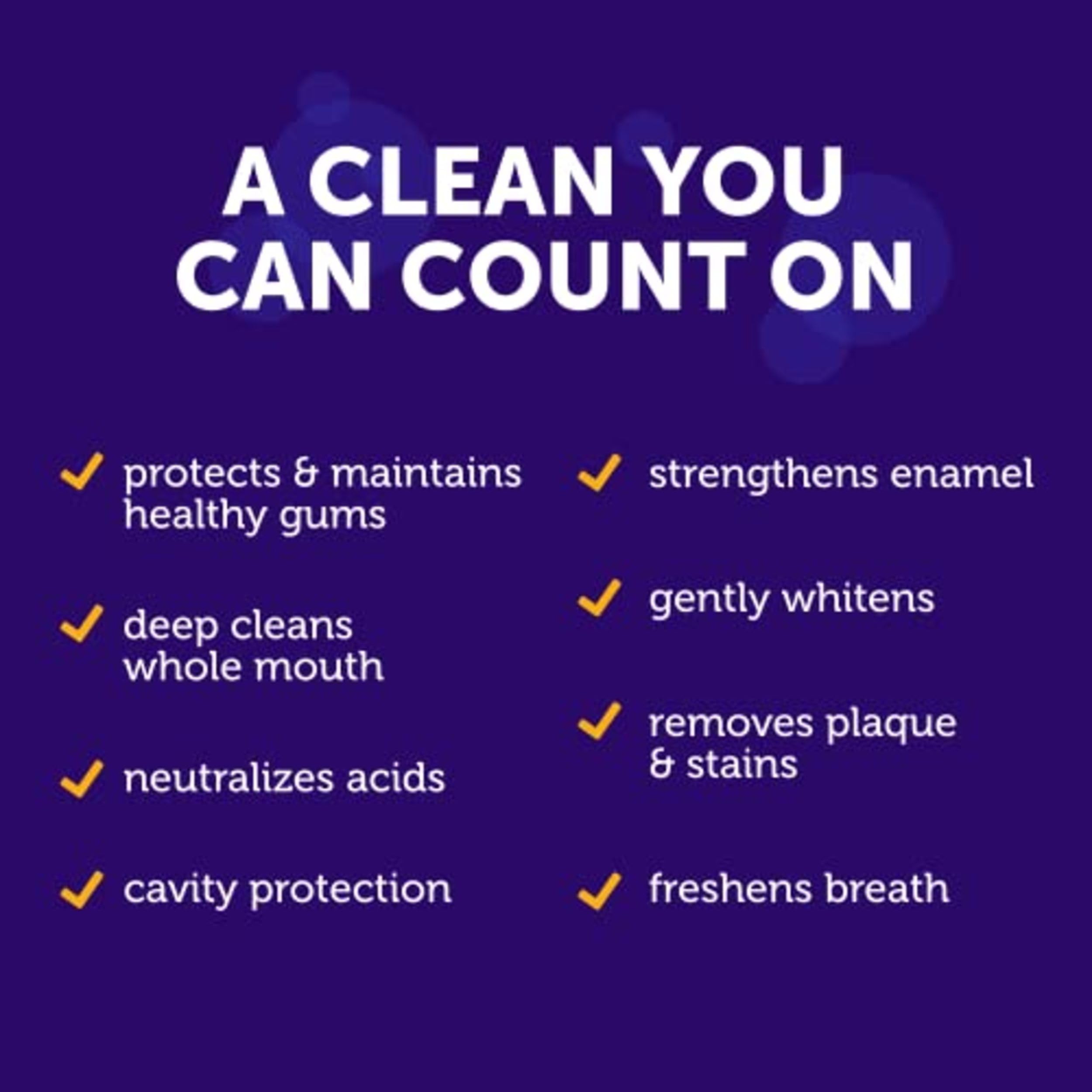Diagram showing hard-to-reach areas for deeper cleaning with Arm & Hammer toothpaste.