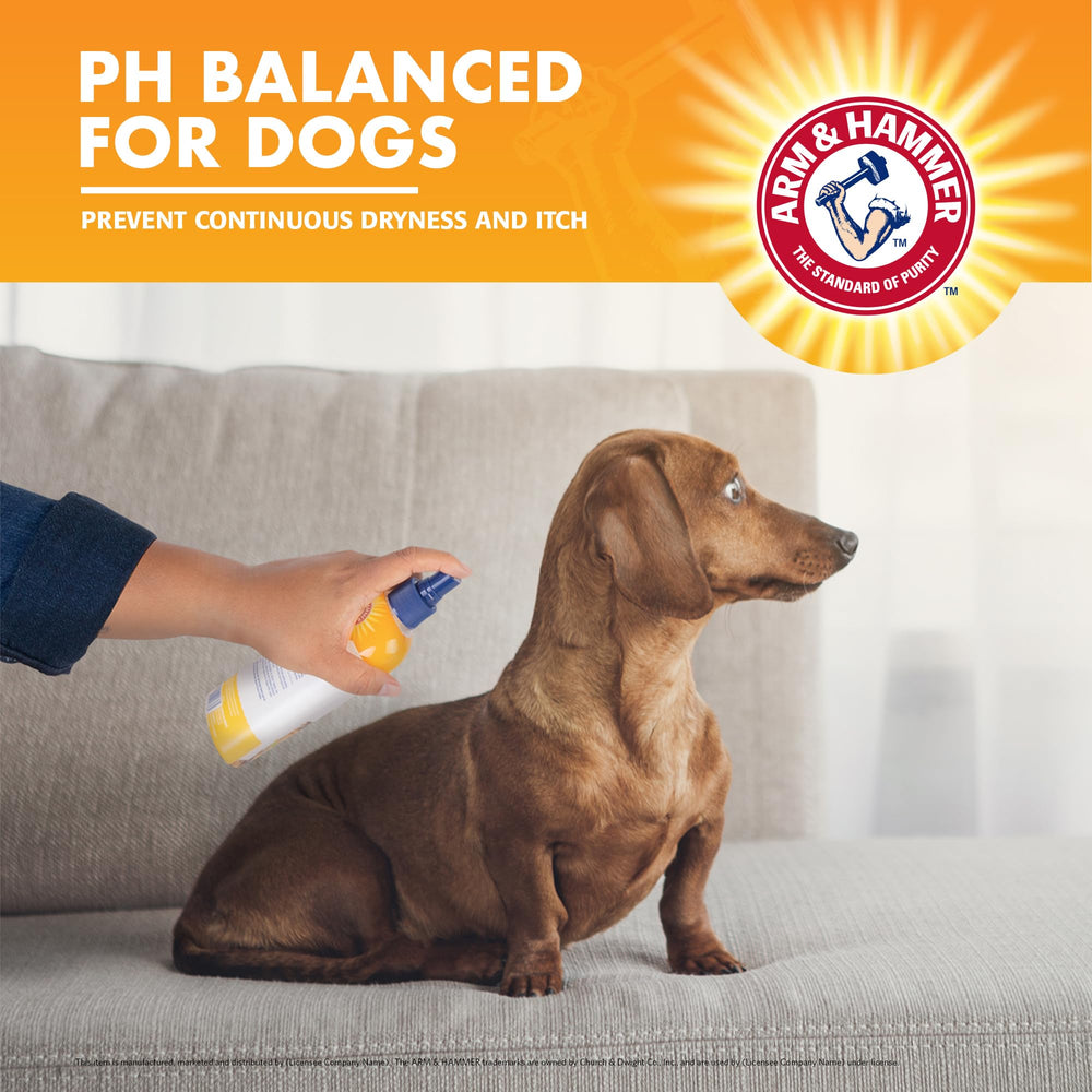 Arm & Hammer for Pets Itch Relief Spray with baking soda for deodorizing the coat