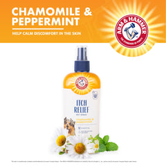 Arm & Hammer for Pets Itch Relief Spray applied to hot spots for soothing relief
