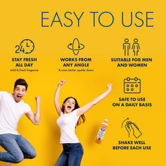 Arm & Hammer Fresh Guard technology neutralizes odors for long-lasting confidence.