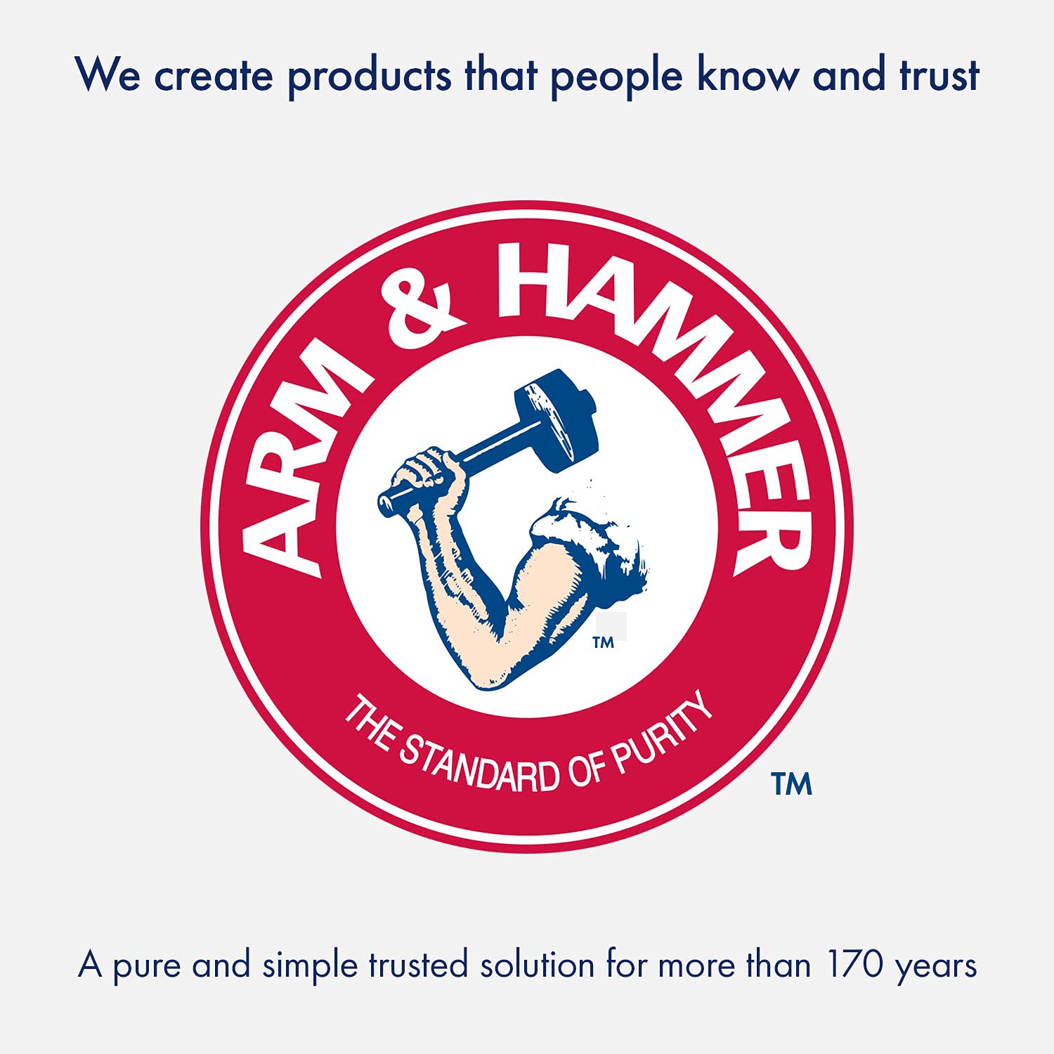 Arm & Hammer no white residue from talc-free, fast-drying formula.