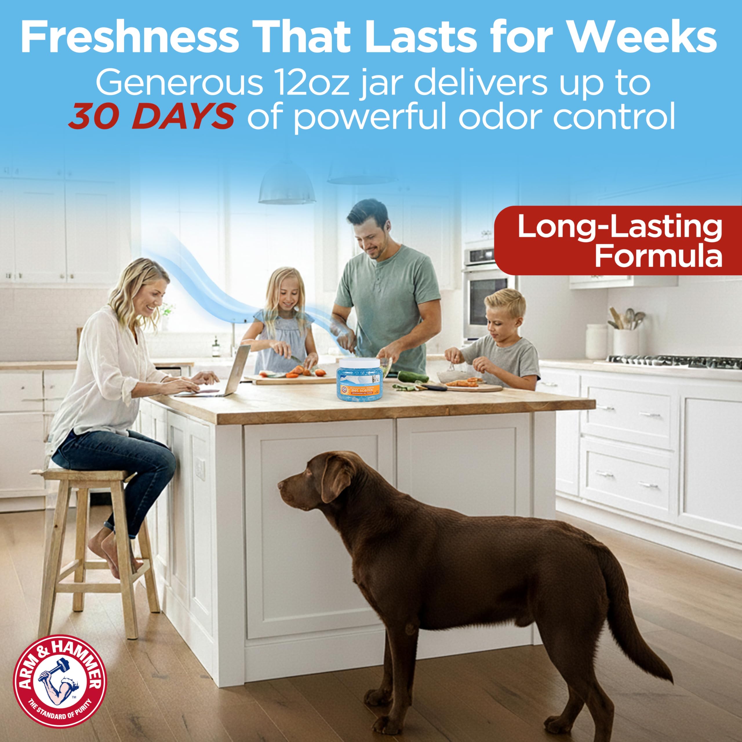 Fresh Breeze scent keeps spaces clean without being overpowering.