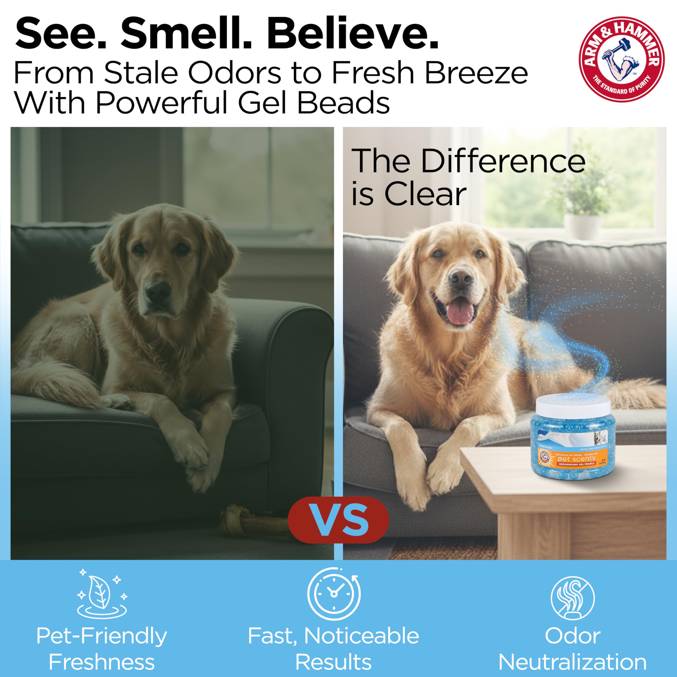 12 oz container provides extended odor control for daily routines.