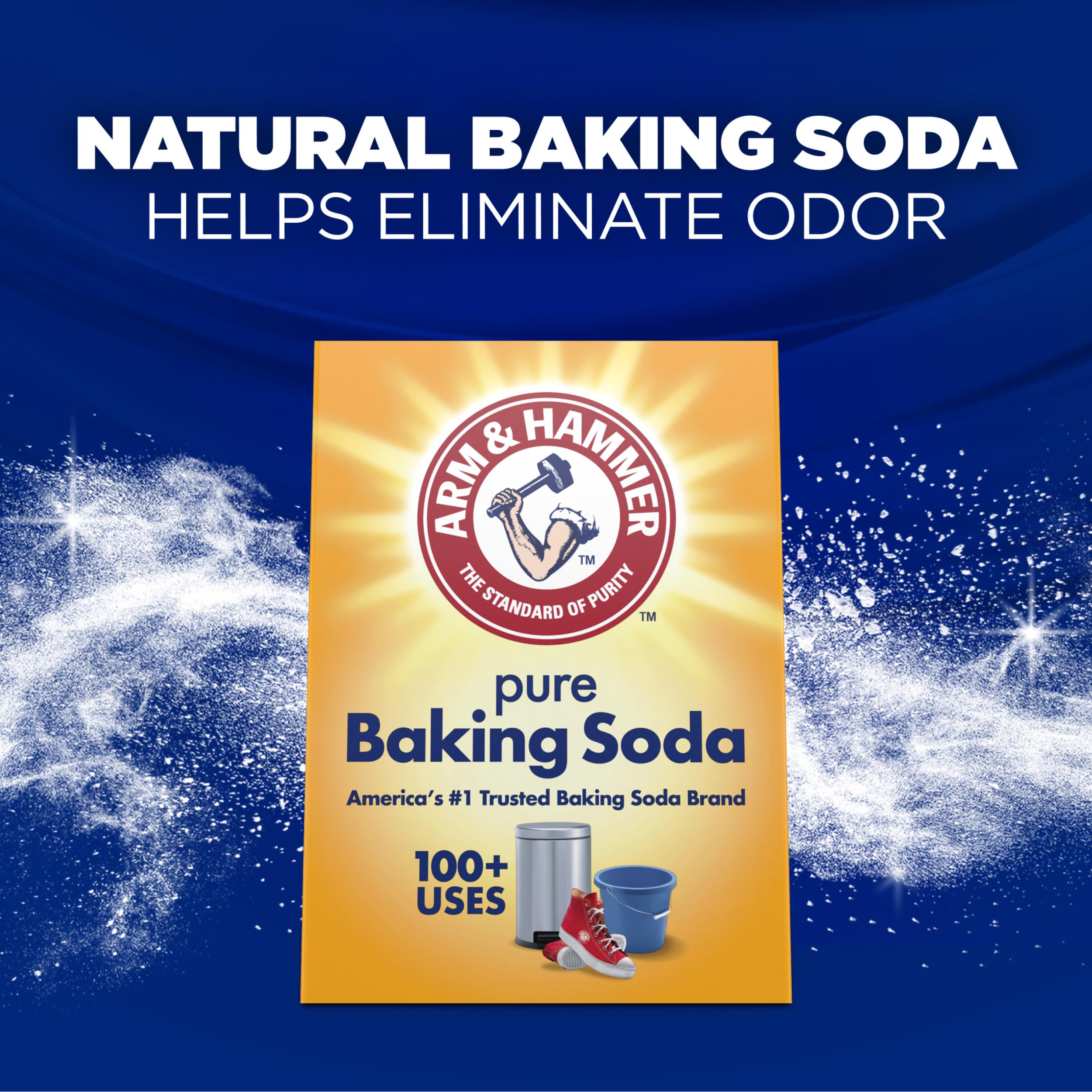 Arm & Hammer powder detergent dermatologist-tested for sensitive skin.