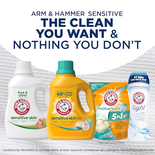 Arm & Hammer 140-loads count on bottle.