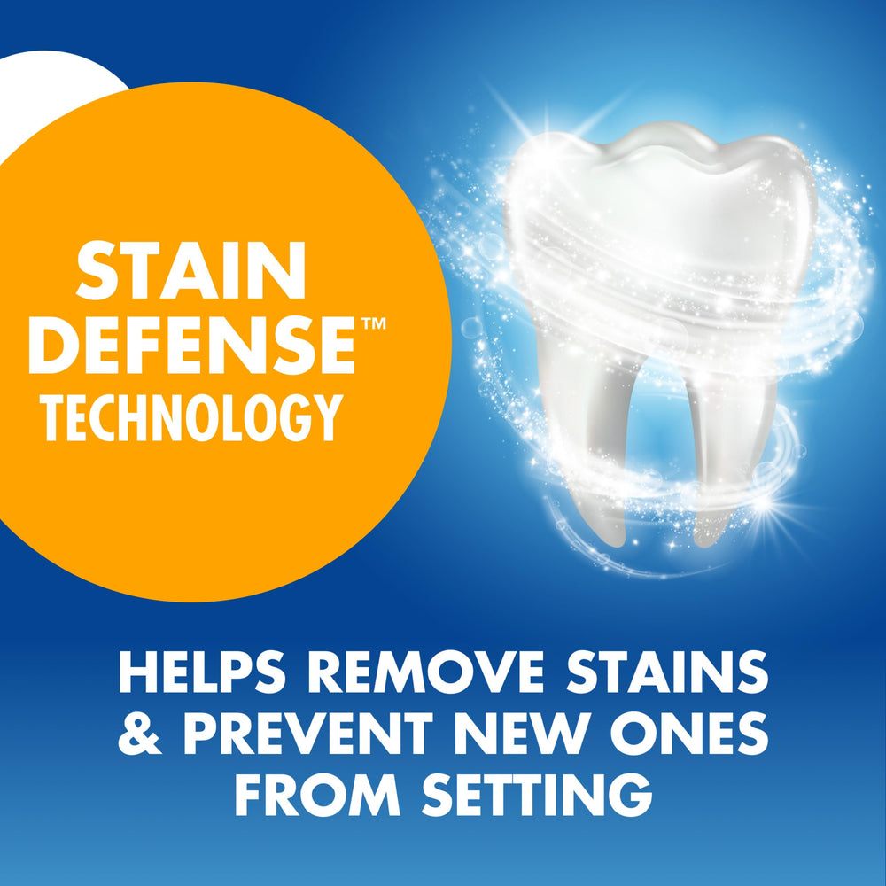 Arm & Hammer Advance White deep-clean action visual showing thorough brushing.