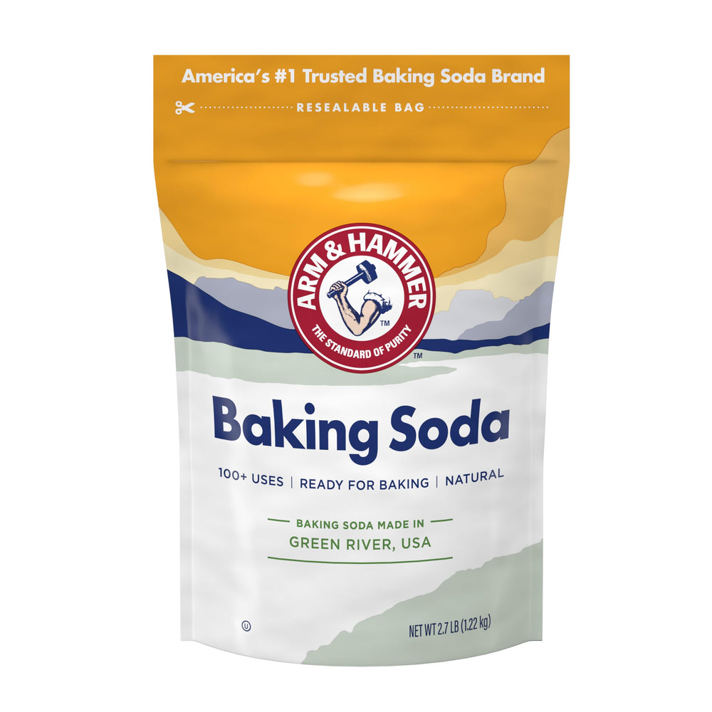 Arm & Hammer Baking Soda fine powder ideal for fluffy baking results.
