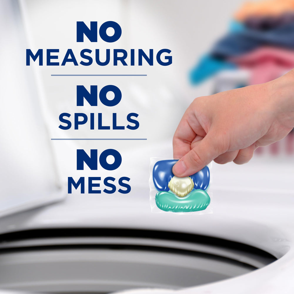 Arm & Hammer Clean Burst HE-compatible Power Paks in use.