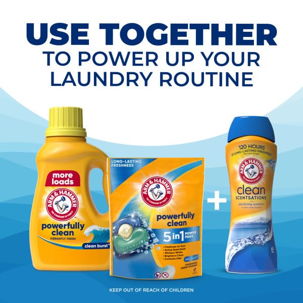 Arm & Hammer Clean Burst just-washed scent on linens suggests freshness.