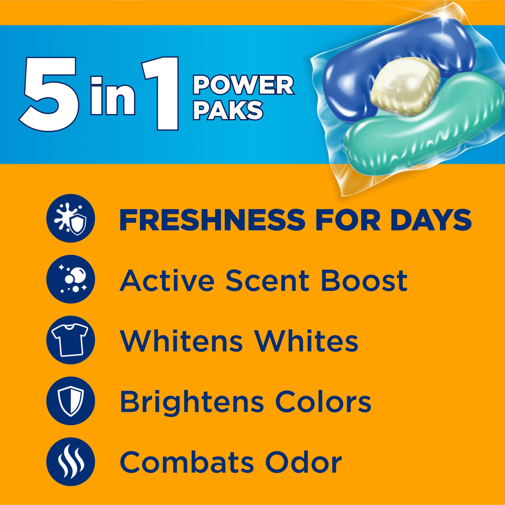 Arm & Hammer Clean Burst Power Pak dissolving in washer.
