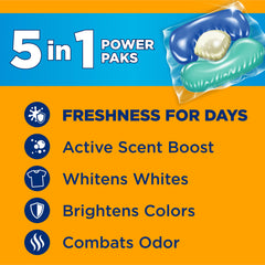 Arm & Hammer Clean Burst Power Pak dissolving in washer.