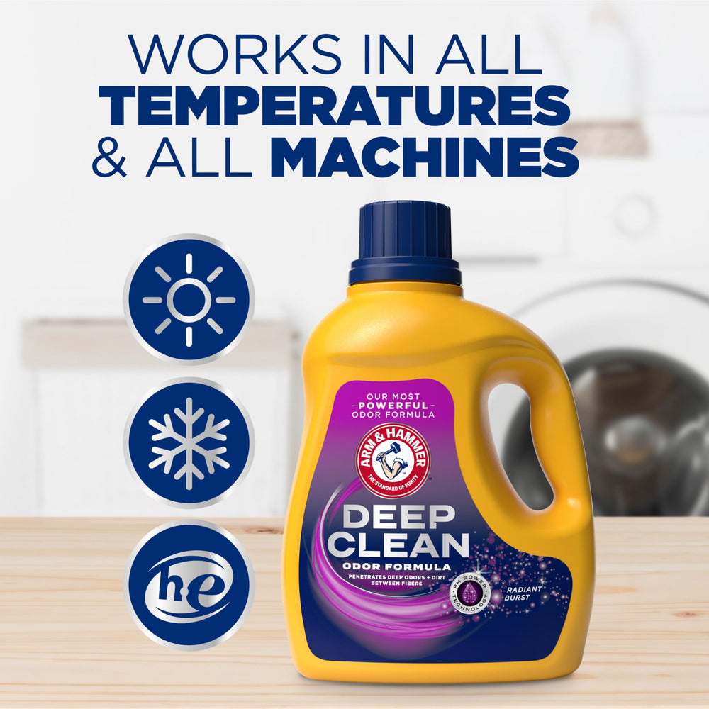 Fresh, clean clothes after wash highlighting the Radiant Burst scent.