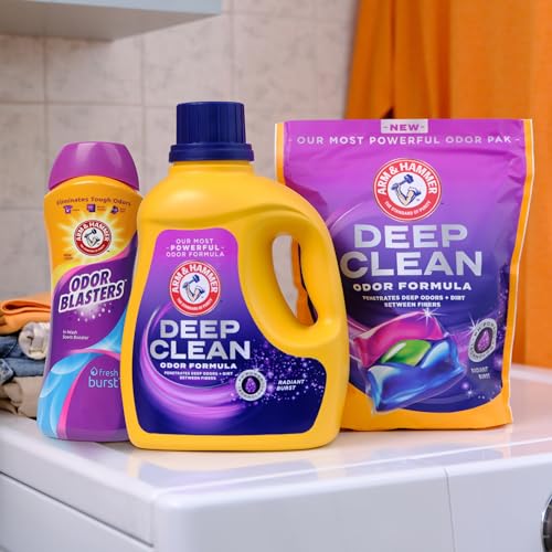 Arm & Hammer Deep Clean Odor Formula Power Pak 21ct simple, user-friendly dosing