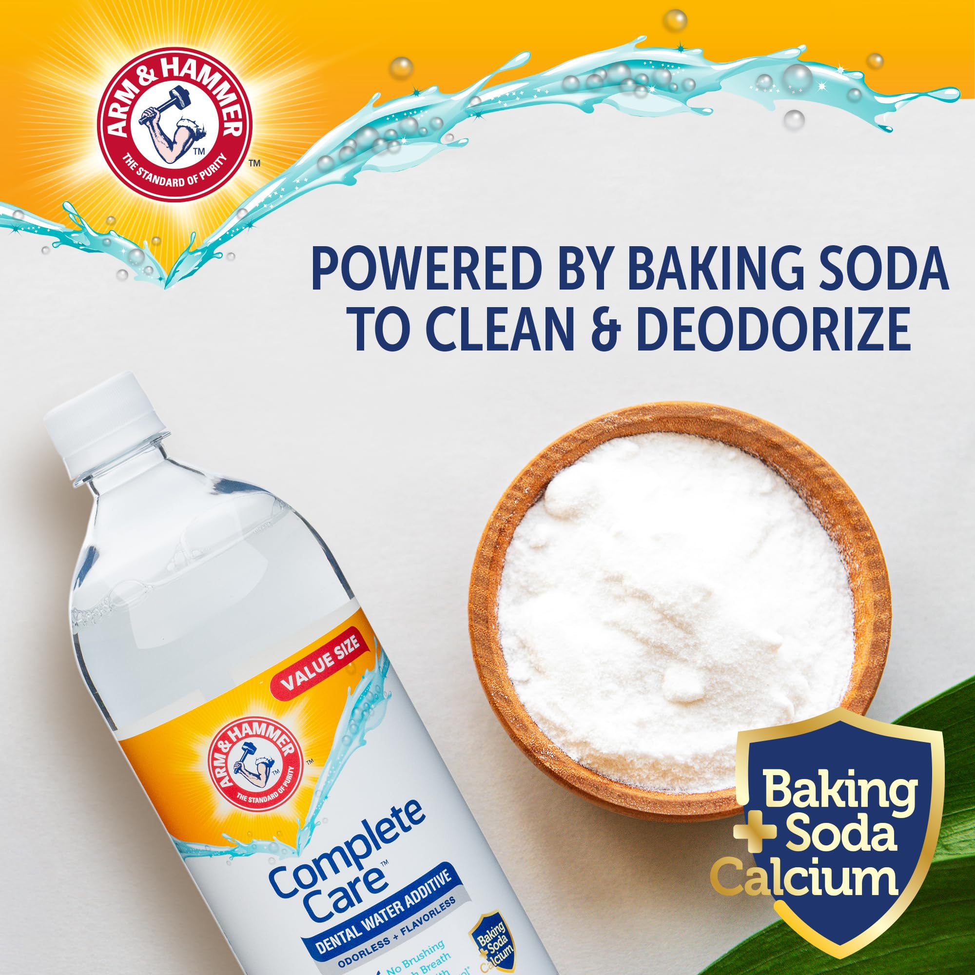 Arm & Hammer Dog Dental Water Additive is safe for daily use across sizes.