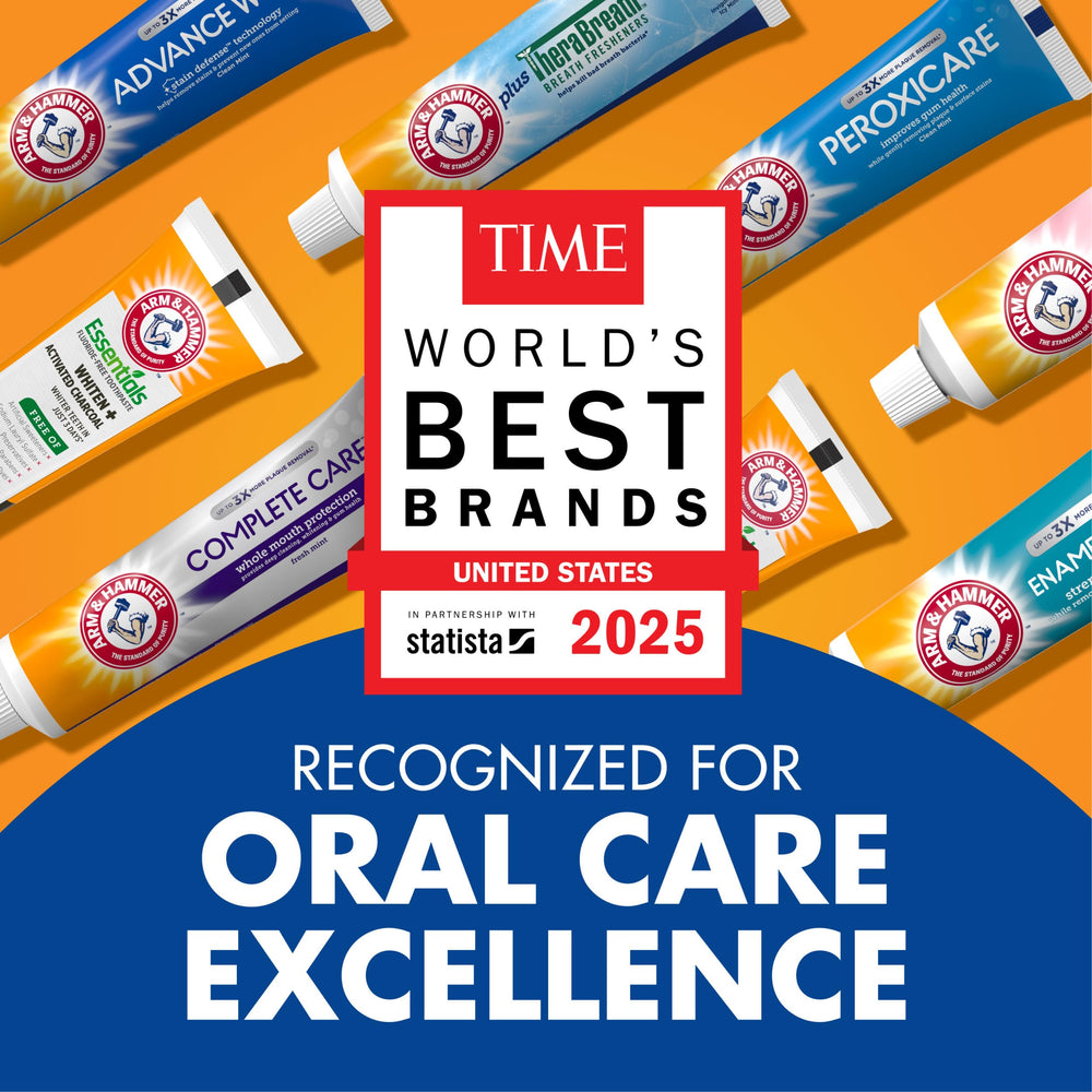 Arm & Hammer Essentials baking soda ingredient close-up emphasizes cleaning power.