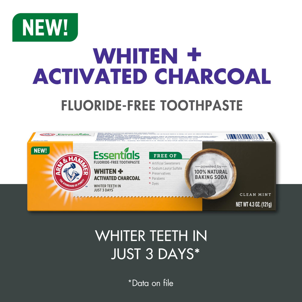 Arm & Hammer Essentials mint flavor conveys refreshing breath after brushing.