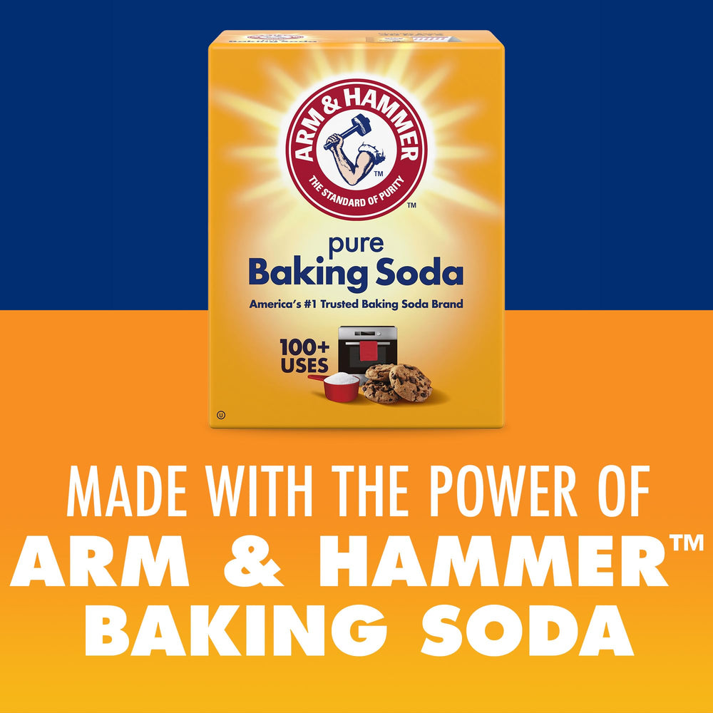 Applying Arm and Hammer Foot Care Routine powder on clean feet.