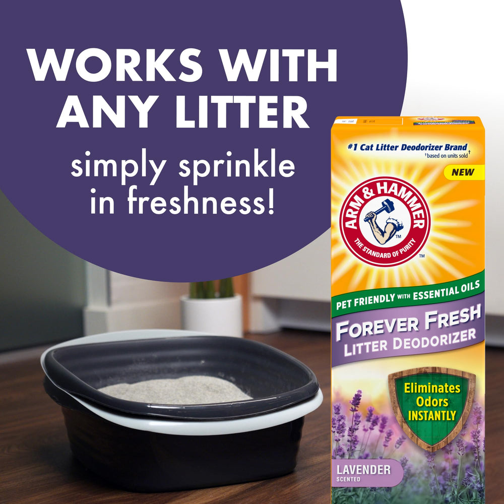 Forever Fresh works with clay, scoopable, and natural litters.