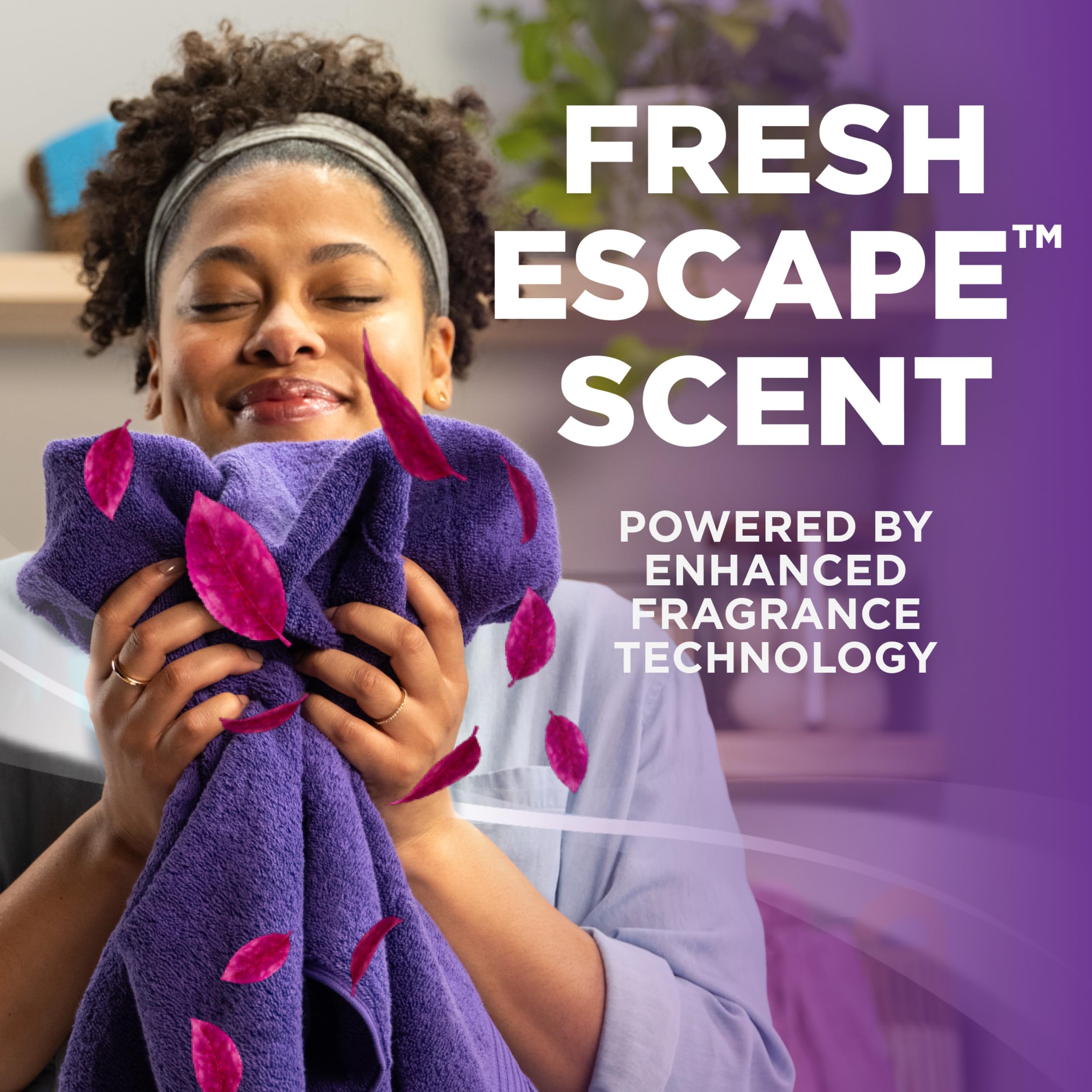 Label emphasizes five times odor-fighting ingredients for fabrics