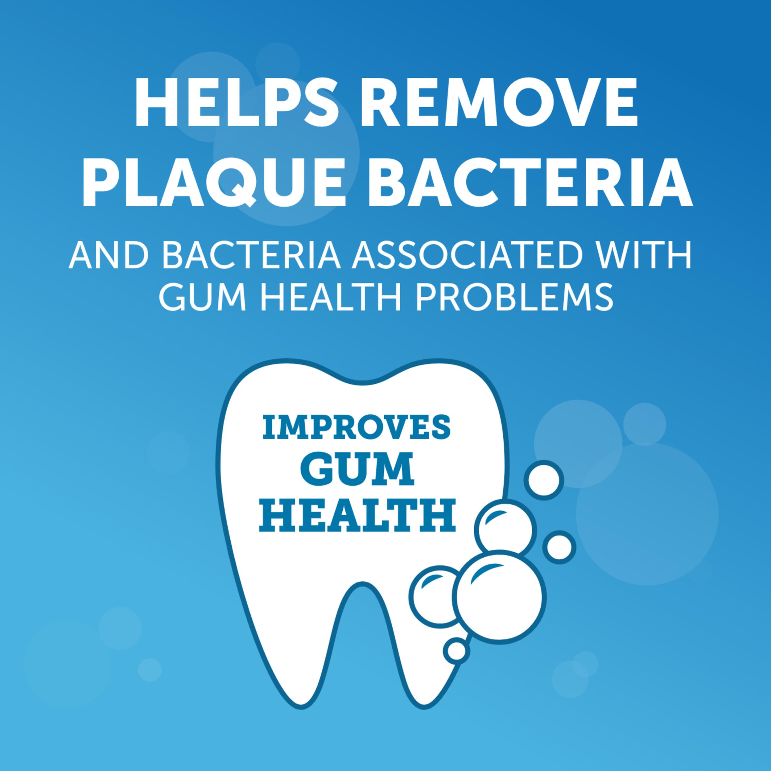 Arm & Hammer Peroxicare brushing action demonstrates between-teeth cleaning