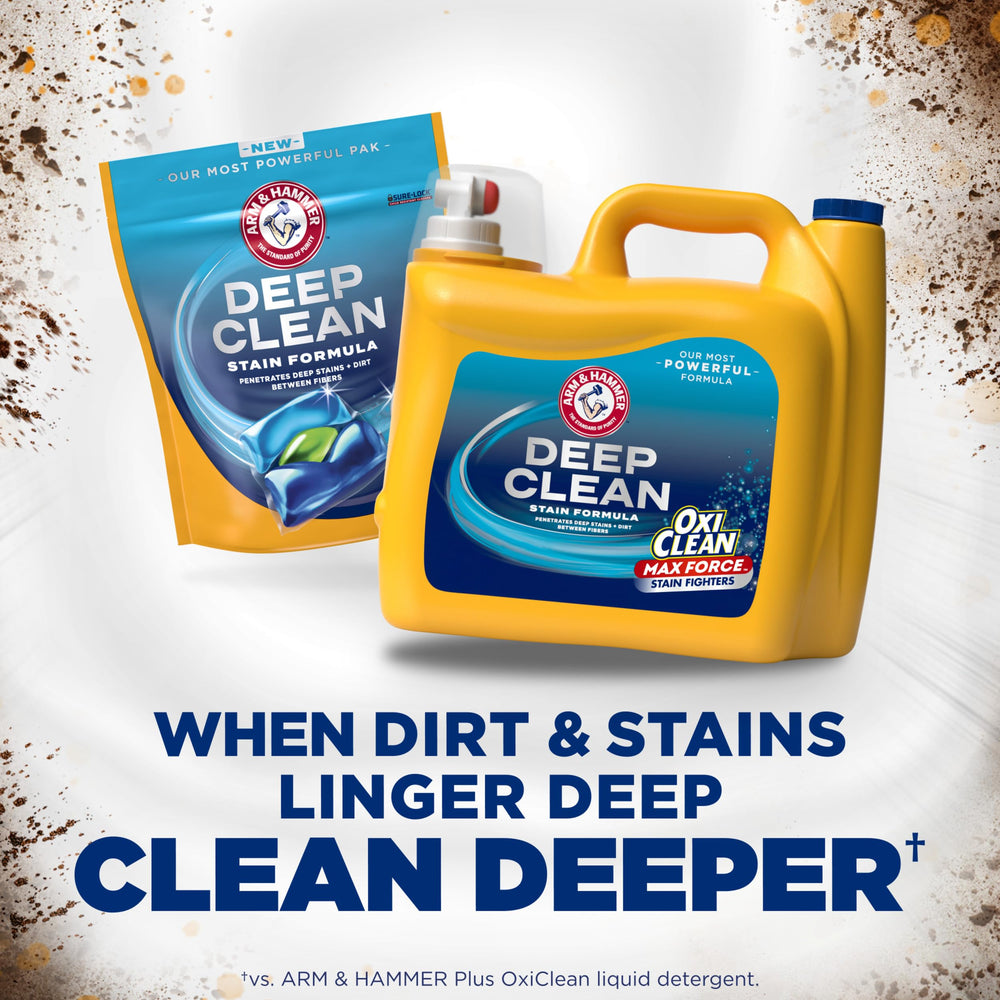 Ionic micro-scrubbers close-up in ARM & HAMMER Plus OxiClean Max Force