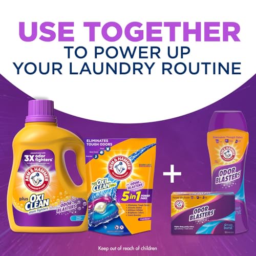 Arm & Hammer Plus OxiClean easy-to-measure cap.