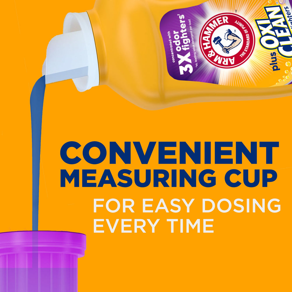 Arm & Hammer Plus OxiClean fights grass stains.