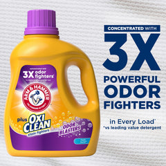 Stain-fighting action from Arm & Hammer Plus OxiClean in a busy load.